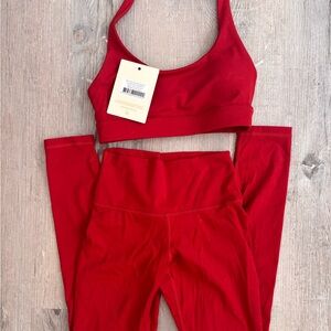Red Athletic 2-piece Set